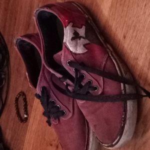 Custom painted persona 5 old skool vans